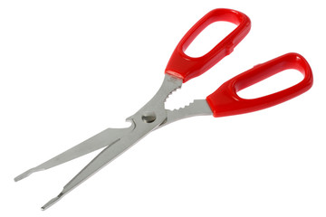 general purpose scissor (red) with clipping path