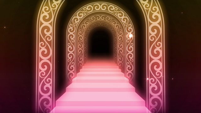 メルヘンな道と階段