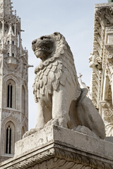 Budapest - Lion from st. Stephen memorial