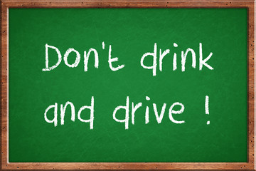 Fototapeta premium Don't drink and drive