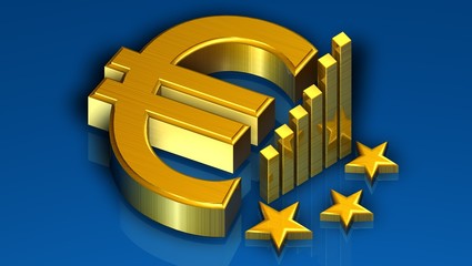 3D Euro symbol