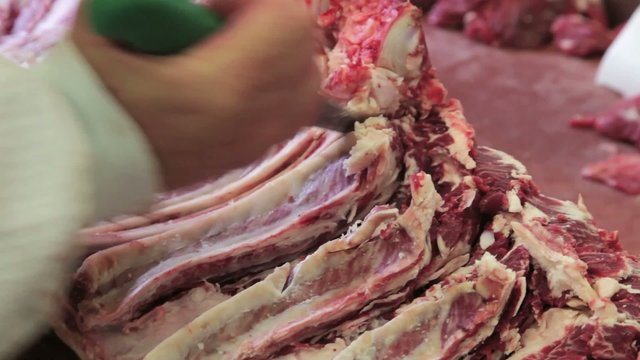 d&eacute;coupe de viande