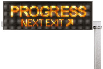 Digital highway sign