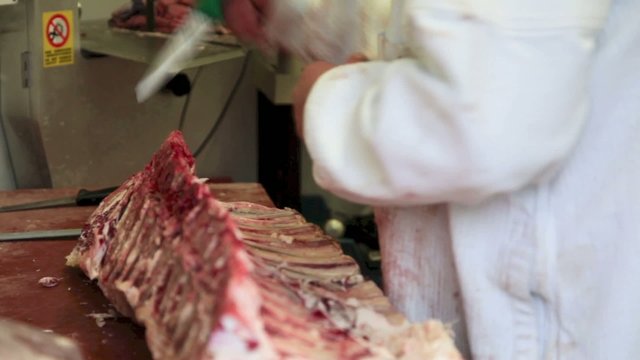 d&eacute;coupe de viande