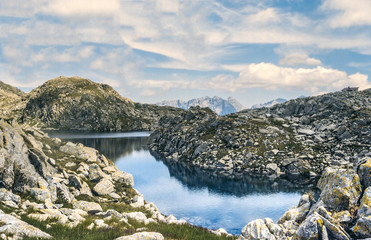 Lake in the Dolomites