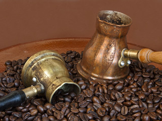 Arab copper coffee pots