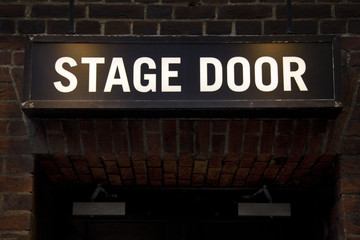 Stage door (room for text)