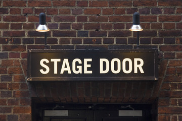 Stage door sign