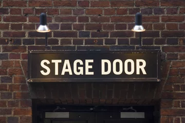 Keuken foto achterwand Theater Stage deur teken