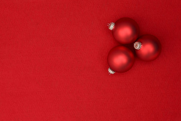 christmas background with red balls