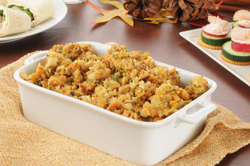 Turkey stuffing and appetizers