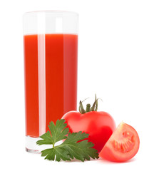 Tomato juice glass