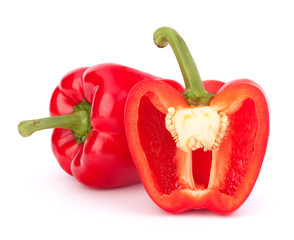 red pepper isolated on white background