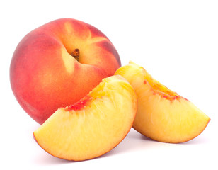 Ripe peach fruit