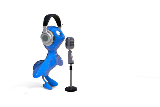 3D Figure - with Microphone