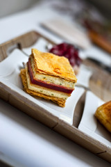 Mille feuilles, gâteau, pâtisserie, dessert, mousse, sucre