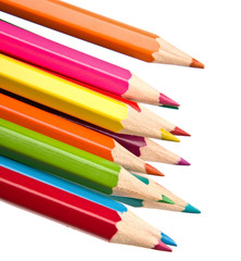 Colouring crayon pencils