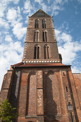 Fototapeta na wymiar Marienkirche, Wismar, Mecklenburg-Vorpommern, Deutschland