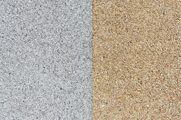 Rough gravel floor