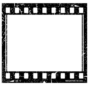 Vector grunge film frame