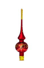 decoration on a top of new years tree