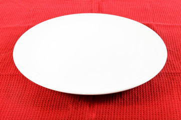 White empty plate