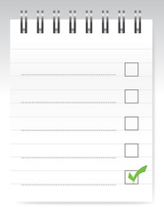 NotePad checklist illustration design