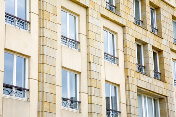 Naklejka premium Modern stone facade