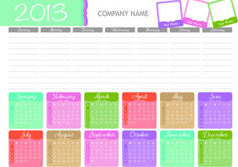 Calendario Planning 2013