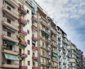 Apartment houses in Thessaloniki city,Greece - 46389425