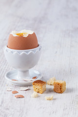 Coque egg for breakfast