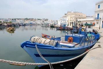 Photo sur Aluminium Tunisie bateau de pêche du port de Bizerte