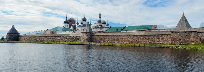 Panorama of Solovetsky Monastery, Russia