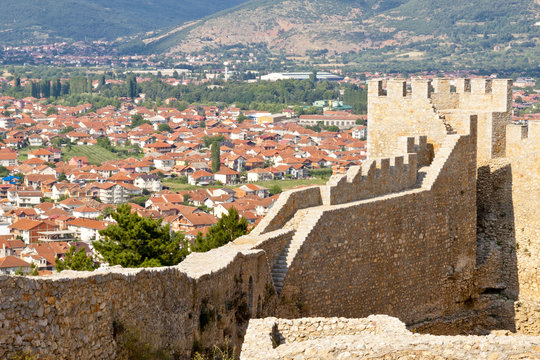 View on Ohrid from old fort.