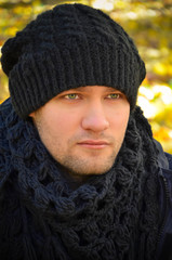 young man with a sad look