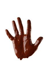 Obraz premium chocolate hand