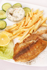 fish with french fries