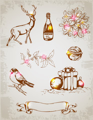 Christmas design elements