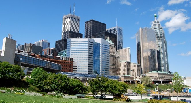High Rise Buildings in Downtown Toronto, Canada
