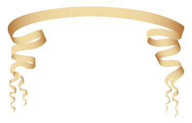 Old paper ribbon, vector illustration