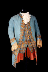 Exposition of an antique costume for noblemen