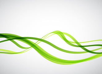 Green lines. Abstract vector background