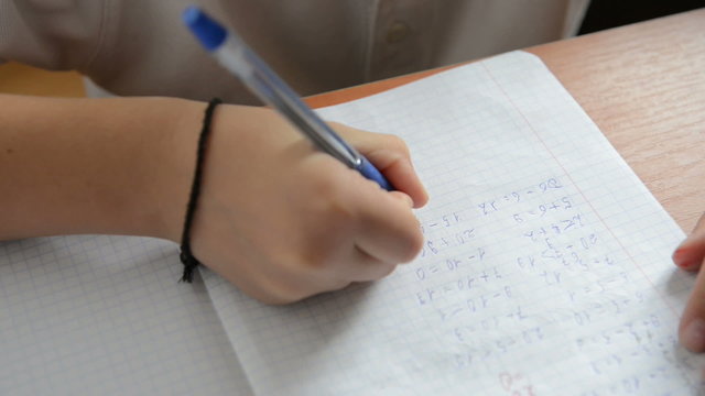 Schoolboy decides tasks on mathematics