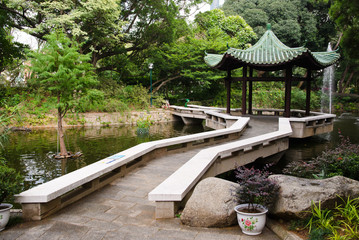 Fototapeta premium Pavilion of traditional chinese garden