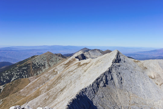 Mountain peak Kutelo in national park Pirin, Bulgaria