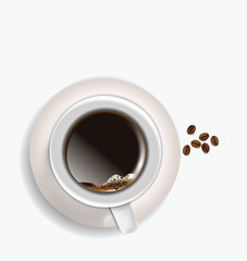 Coffe Cup with Beans