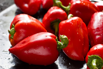 Fresh uncooked  red pepper