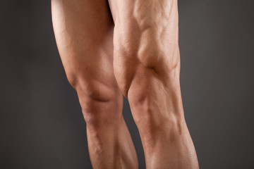 Fototapeta na wymiar Muscular male legs