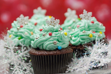 Christmas cupcakes