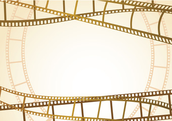 Film strip vector background